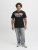 Jack & Jones Logo 2COL T-Shirt Black - T-shirts - T-shirts i store størrelser - 2XL-14XL
