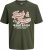 Jack & Jones Logo 2COL T-Shirt Green - T-shirts - T-shirts i store størrelser - 2XL-14XL