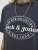 Jack & Jones Dover T-Shirt Short Sleeve Black - T-shirts - T-shirts i store størrelser - 2XL-14XL