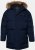 JP1880 Quilted Parka Lightweight and Warm with Faux Fur Hood Navy - Jakker - Jakker i store størrelser, 2XL- 12XL