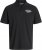 Jack & Jones Makoto Polo Short Sleeve Black - Polotrøjer - Polotrøjer 2XL-8XL