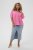 Kaffe Curve Karlia 3/4 Sleeve Blouse Pink - Bluser & tunikaer - 