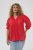 Kaffe Curve Karlia 3/4 Sleeve Blouse Red - Bluser - 