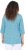 Ulla Popken Flower Print 3/4 Sleeve A-Line Tee Deep Aqua - Trykte T-shirts til kvinder - 