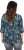 Ulla Popken Graphic Print Square Neck Tee Black - Trykte T-shirts til kvinder - Printede T-shirts til Damer