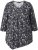 Ulla Popken Asymmetric Cowboy Boot Print Tee Black - Trykte T-shirts til kvinder - 