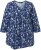 Ulla Popken Asymmetric Cowboy Boot Print Tee Dark Blue - Trykte T-shirts til kvinder - 