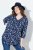 Ulla Popken Asymmetric Cowboy Boot Print Tee Dark Blue - Trykte T-shirts til kvinder - Printede T-shirts til Damer