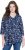 Ulla Popken Asymmetric Cowboy Boot Print Tee Dark Blue - Trykte T-shirts til kvinder - 
