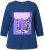 Ulla Popken Fashion Graphic T-Shirt Dark Blue - Trykte T-shirts til kvinder - 