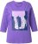 Ulla Popken Fashion Graphic T-Shirt Purple - Trykte T-shirts til kvinder - 