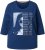Ulla Popken Inspirational Graphic Lettering 3/4 Sleeve Tee Dark Blue - Trykte T-shirts til kvinder - 