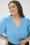 Kaffe Curve Gabby Blouse Azure Blue - Bluser - Bluser i plus size til hverdag