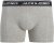 Jack & Jones Hector Solid Trunks 5-Pack Grey - Boxershorts - Boxershorts til Store Mænd