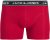 Jack & Jones Hector Solid Trunks 3-Pack Navy/Red/Grey - Boxershorts - Boxershorts til Store Mænd