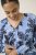 Kaffe Curve Aliana Dress Blue Flower Animal - Midikjoler - 