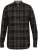 D555 Destin Checked Long Sleeve Shirt Black/Tan Check - Skjorter med lange ærmer - 