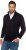 JP1880 Cardigan Knitted with Zipper Navy - Trøjer og hættetrøjer - Trøjer og Hættetrøjer i store størrelser - 2XL-14XL
