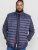 D555 WICKHAM 1 Puffer Gilet with Burgundy Lining Navy - Veste - Veste i store størrelser