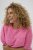 Kaffe Curve Minia Pullover Pink Power Melange - Striktrøjer - 