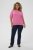 Kaffe Curve Minia Pullover Pink Power Melange - Striktrøjer - 