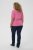 Kaffe Curve Minia Pullover Pink Power Melange - Striktrøjer - 