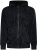 Kam Jeans 7082 Garment DYE with Zipper Hoodie Black - Trøjer og hættetrøjer - Trøjer og Hættetrøjer i store størrelser - 2XL-14XL