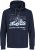 Jack & Jones Hunt Hoodie Navy - Trøjer og hættetrøjer - Trøjer og Hættetrøjer i store størrelser - 2XL-14XL