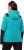 Ulla Popken Contrast Inserts Sweater Knit Hoodie Aquamarine - Hættetrøjer og sweatshirts - 