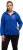 Ulla Popken Teddy Fleece Partial Zip Hoodie Royal Blue - Hættetrøjer og sweatshirts - Bløde sweatshirts, hoodies & strik