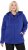 Ulla Popken Sweater Knit Fleece Hoodie Capri Blue - Hættetrøjer og sweatshirts - 