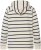 Ulla Popken Stripe Print Loungewear Hoodie Chalk - Hættetrøjer og sweatshirts - Bløde sweatshirts, hoodies & strik