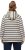 Ulla Popken Stripe Print Loungewear Hoodie Chalk - Hættetrøjer og sweatshirts - Bløde sweatshirts, hoodies & strik
