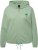 Ulla Popken Drawstring Hem Zip-Up Hoodie Light Green - Hættetrøjer og sweatshirts - Bløde sweatshirts, hoodies & strik