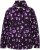Ulla Popken Floral Print Drawstring Collar Hoodie Black - Hættetrøjer og sweatshirts - 
