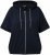 Ulla Popken Short Sleeve Zip-Up Hoodie Navy - Hættetrøjer og sweatshirts - Bløde sweatshirts, hoodies & strik