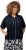 Ulla Popken Short Sleeve Zip-Up Hoodie Navy - Hættetrøjer og sweatshirts - Bløde sweatshirts, hoodies & strik