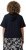 Ulla Popken Short Sleeve Zip-Up Hoodie Navy - Hættetrøjer og sweatshirts - Bløde sweatshirts, hoodies & strik