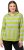 Ulla Popken Mixed Stripe Long Sleeve Hoodie Apple Green - Hættetrøjer og sweatshirts - Bløde sweatshirts, hoodies & strik