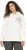 Ulla Popken Face Graphic Long Sleeve Hoodie Off-White - Hættetrøjer og sweatshirts - Bløde sweatshirts, hoodies & strik