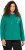 Ulla Popken Face Graphic Long Sleeve Hoodie Emerald Green - Hættetrøjer og sweatshirts - Bløde sweatshirts, hoodies & strik
