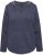 Ulla Popken Open Edged Long Sleeve V-Neck Hoodie Navy - Hættetrøjer og sweatshirts - Bløde sweatshirts, hoodies & strik