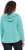 Ulla Popken Open Edged Long Sleeve V-Neck Hoodie Mint Green - Hættetrøjer og sweatshirts - Bløde sweatshirts, hoodies & strik