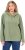 Ulla Popken Teddy Plush Long Sleeve Hoodie Sage Green - Hættetrøjer og sweatshirts - Bløde sweatshirts, hoodies & strik