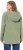 Ulla Popken Teddy Plush Long Sleeve Hoodie Sage Green - Hættetrøjer og sweatshirts - Bløde sweatshirts, hoodies & strik