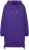 Ulla Popken Longline Lace Up Hoodie Purple - Hættetrøjer og sweatshirts - Bløde sweatshirts, hoodies & strik