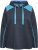 Ulla Popken Waffle Pique Contrast Color Hoodie Navy - Hættetrøjer og sweatshirts - 