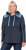 Ulla Popken Waffle Pique Contrast Color Hoodie Navy - Hættetrøjer og sweatshirts - 