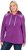 Ulla Popken Waffle Pique Contrast Color Hoodie Dark Purple - Hættetrøjer og sweatshirts - 