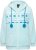 Ulla Popken Plush Alpine Striped Motif Loungewear Hoodie Baby Blue - Hættetrøjer og sweatshirts - Bløde sweatshirts, hoodies & strik
